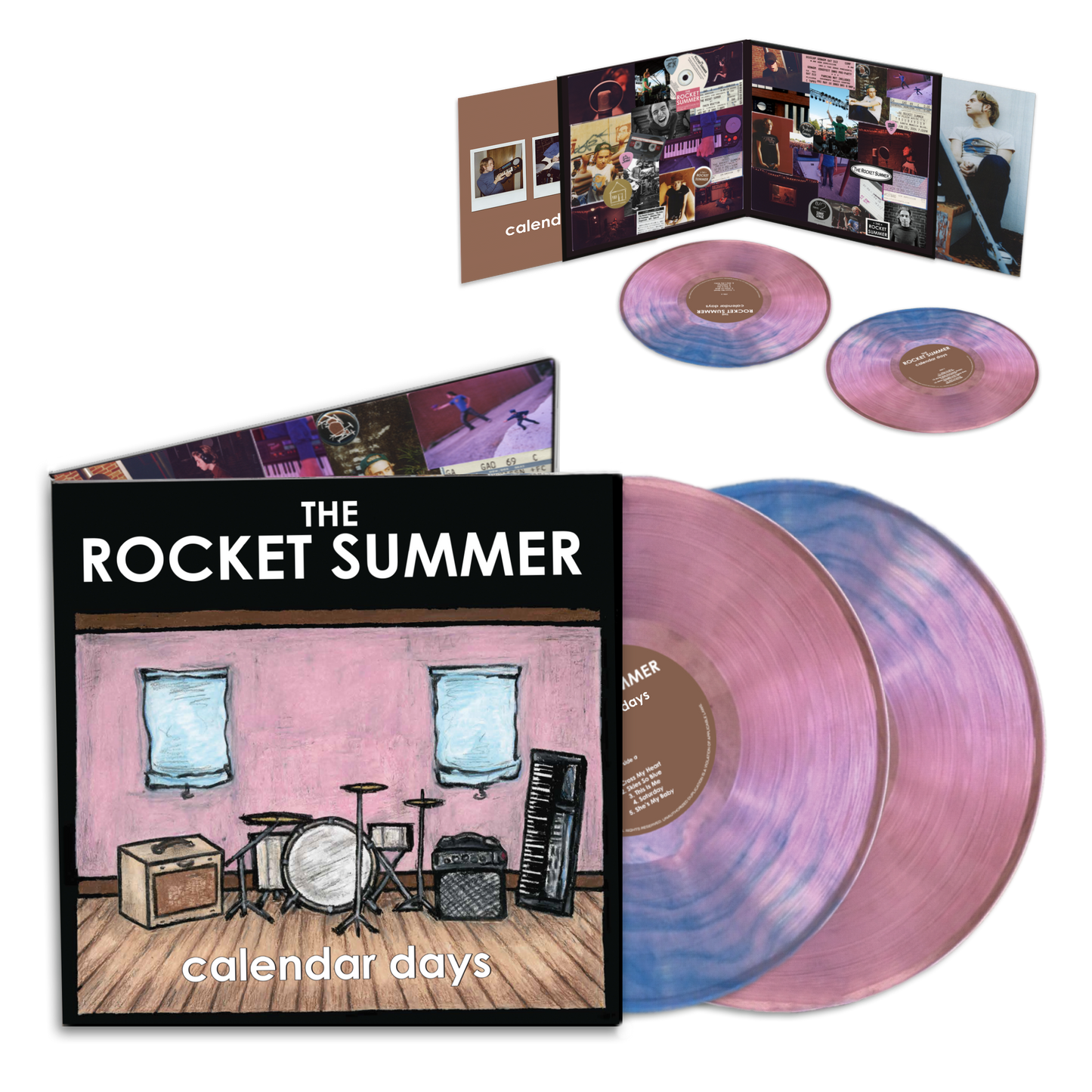 calendar days - Deluxe Double Vinyl Anniversary Edition on TRANSLUCENT SKY BLUE & COTTON CANDY PINK MIX (Includes 7 additional recordings)