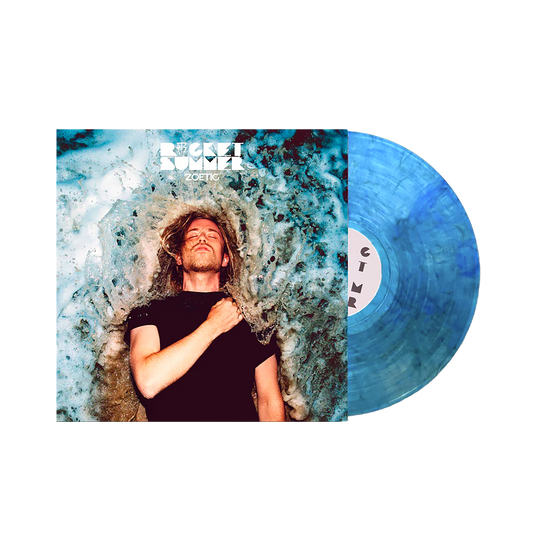 Zoetic Vinyl - The Rocket Summer - Translucent ocean blue wave swirl