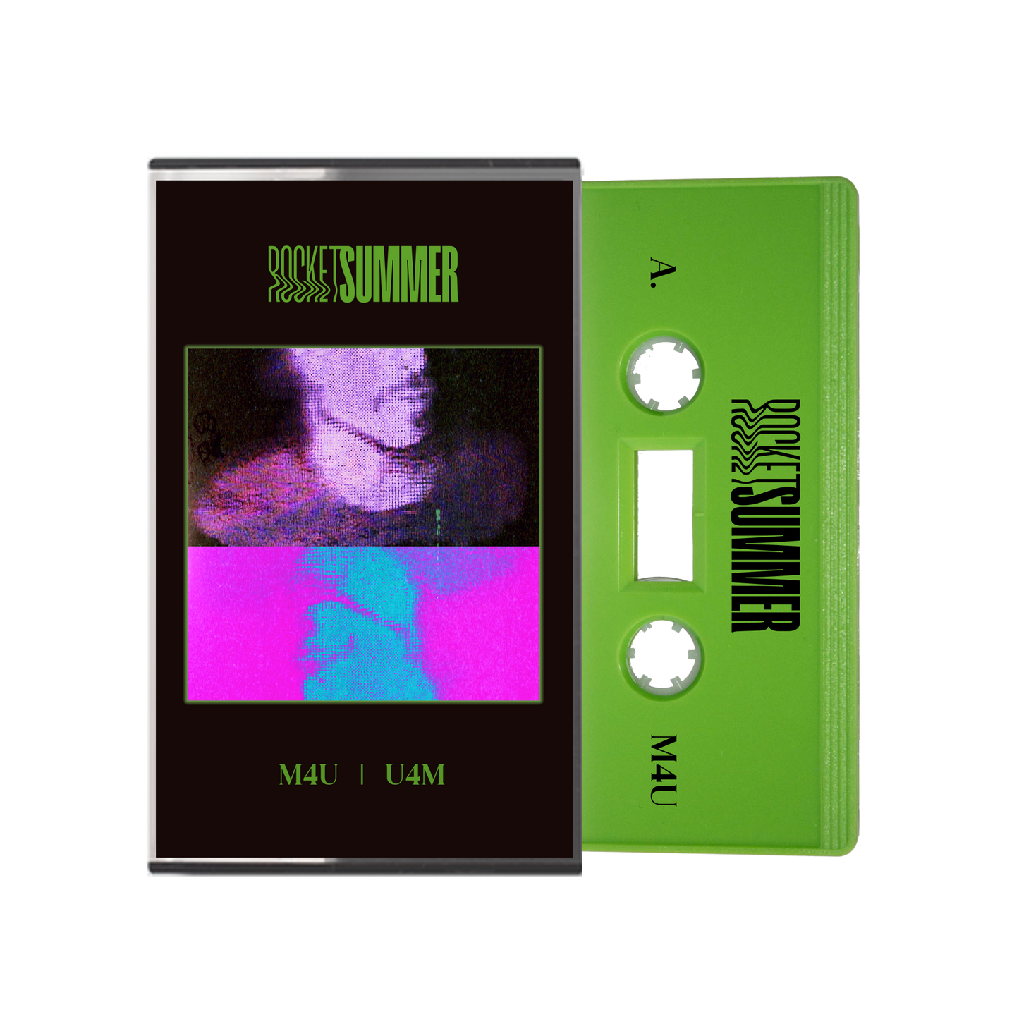 Limited Edition Lime Green M4U | U4M Cassette Tape - The Rocket Summer